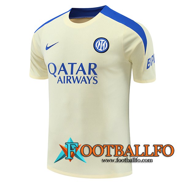 Camiseta Entrenamiento Inter Milan Amarillo/Azul 2024/2025