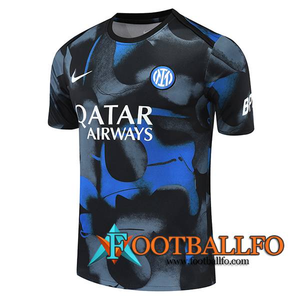 Camiseta Entrenamiento Inter Milan Negro/Gris/Azul 2024/2025