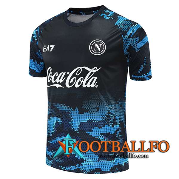 Camiseta Entrenamiento SSC Napoli Negro/Azul 2024/2025