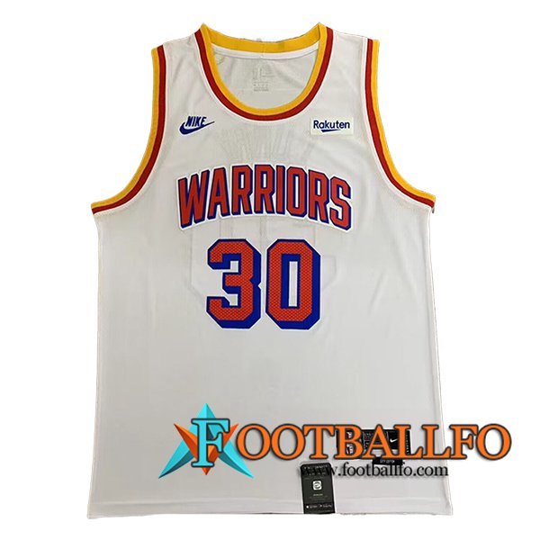 Camisetas Golden State Warriors (CURRY #30) 2024/25 Blanco/Rojo