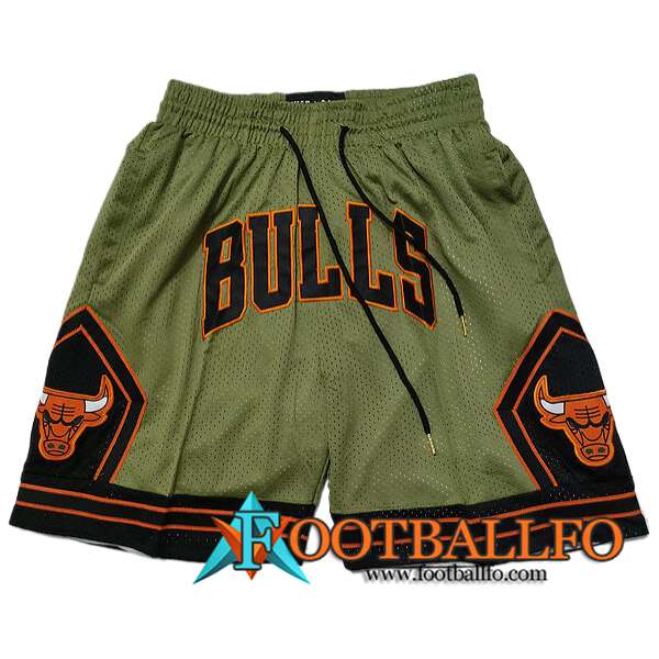 Cortos NBA Chicago Bulls 2024/25 Verde/Negro/Naranja