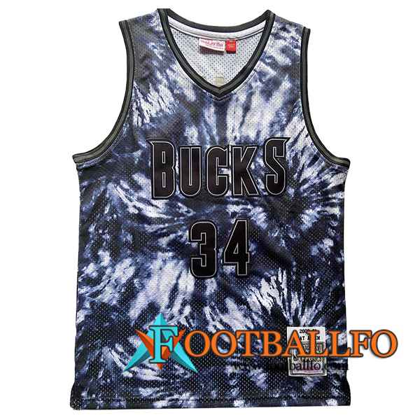 Camisetas Milwaukee Bucks (ALLEN #34) 2024/25 Negro/Blanco