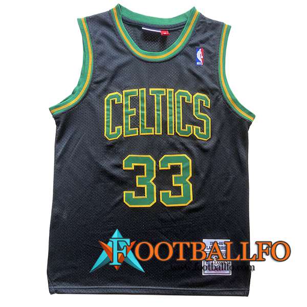 Camisetas Boston Celtics (BIRD #33) 2024/25 Negro/Verde