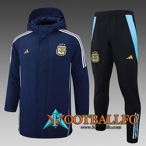 Chandal Plumas Con Capucha Argentina azul real 2024/2025 -02