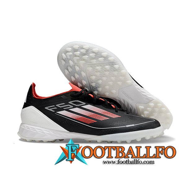 Adidas Botas De Fútbol F50 PRO TF Negro/Blanco/Rojo