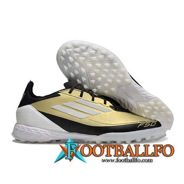 Adidas Botas De Fútbol F50 PRO TF Negro/Amarillo/Blanco