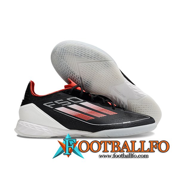 Adidas Botas De Fútbol F50 PRO IC Negro/Blanco/Rojo