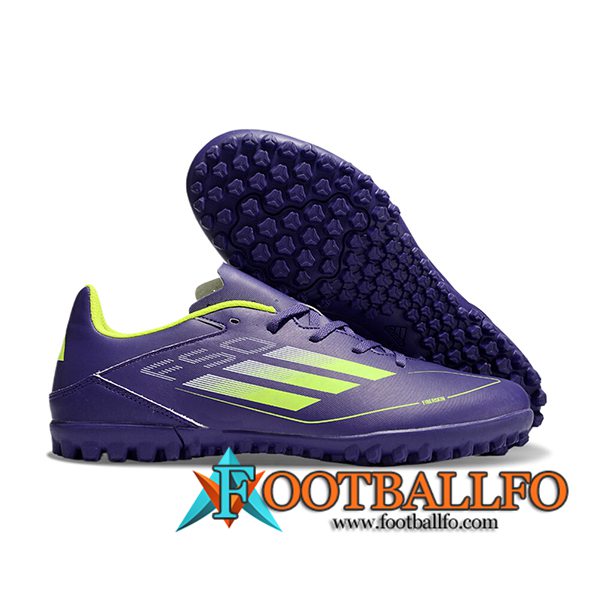 Adidas Botas De Fútbol F50 CLUB TF Violeta/Verde