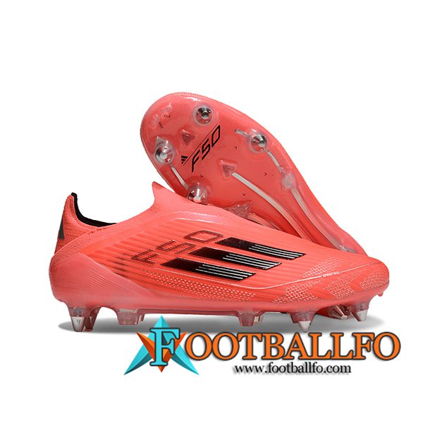 Adidas Botas De Fútbol F50 Elite Laceless SG Naranja/Negro