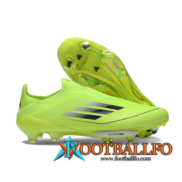 Adidas Botas De Fútbol F50 Elite Laceless SG Verde/Negro