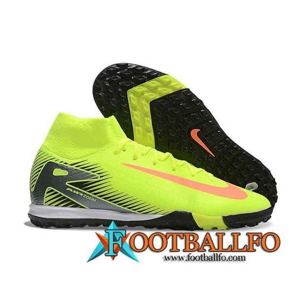 Nike Botas De Fútbol Air Zoom Mercurial Superfly X Elite TF Amarillo/Negro/Naranja