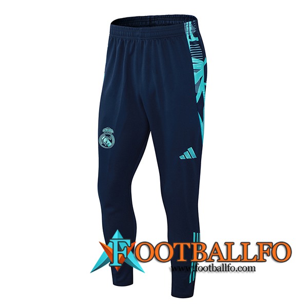 Pantalon Entrenamiento Real Madrid Azul/Verde 2024/2025 -02