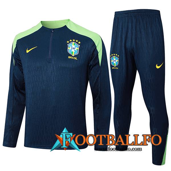 Chandal Equipos De Futbol Brasil Azul/Verde 2024/2025 -02