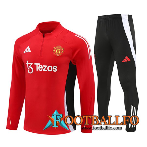 Chandal Equipos De Futbol Manchester United Rojo/Negro/Blanco 2024/2025 -02