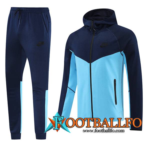 Chaqueta Con Capucha Chandal Rompevientos Adidas Azul 2024/2025