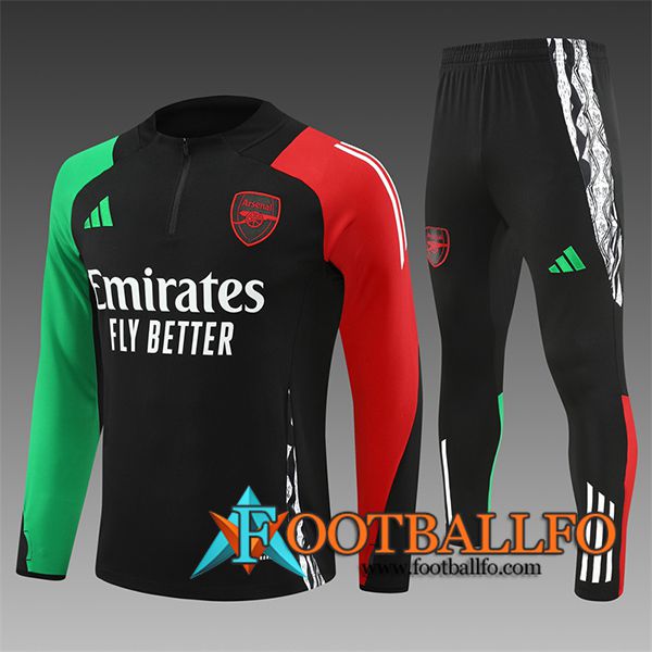 Chandal Equipos De Futbol Arsenal Ninos Negro/Verde/Rojo 2024/2025 -03