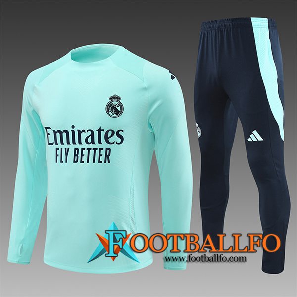 Chandal Equipos De Futbol Real Madrid Ninos Azul/Negro 2024/2025