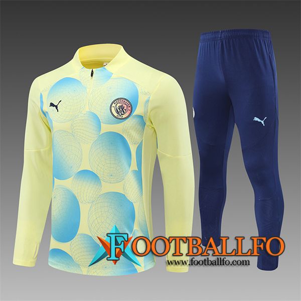 Chandal Equipos De Futbol Manchester City Ninos Amarillo/Azul 2024/2025