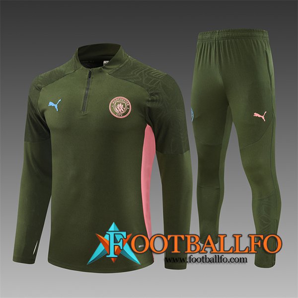 Chandal Equipos De Futbol Manchester City Ninos Verde/Rosa 2024/2025