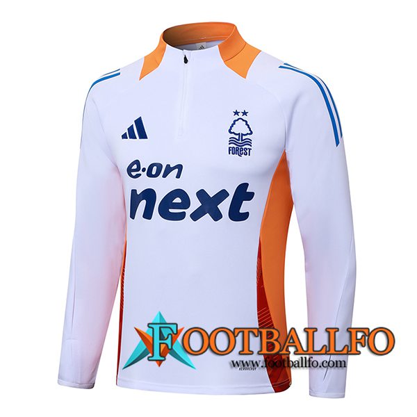 Sudadera De Entrenamiento Nottingham Forest Blanco/Naranja/Azul 2024/2025