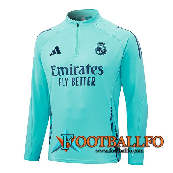 Sudadera De Entrenamiento Real Madrid Verde/Azul 2024/2025