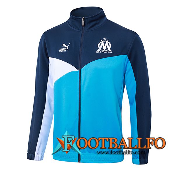 Chaquetas Futbol Marsella Azul/Blanco 2024/2025