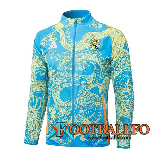 Chaquetas Futbol Real Madrid Azul/Amarillo 2024/2025