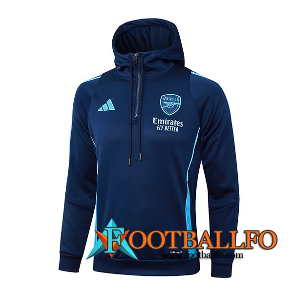 Chaqueta Con Capucha Arsenal azul real 2024/2025