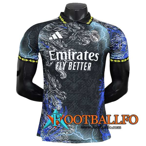 Camisetas De Futbol Real Madrid Special Edition Negro/Azul 2024/2025