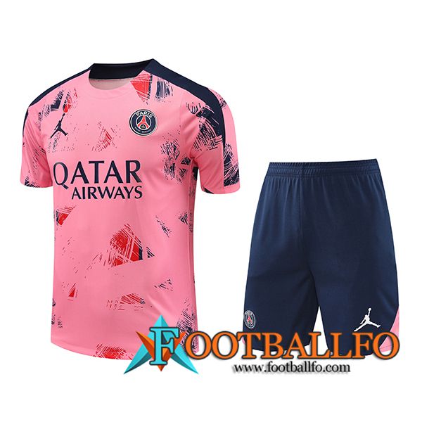 Camiseta Entrenamiento PSG Rosa/Azul 2024/2025