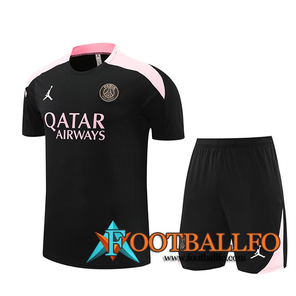 Camiseta Entrenamiento PSG Negro/Rosa 2024/2025