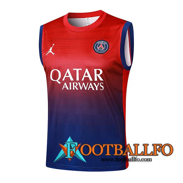 Chalecos De Futbol PSG Rojo/Azul 2024/2025 -03