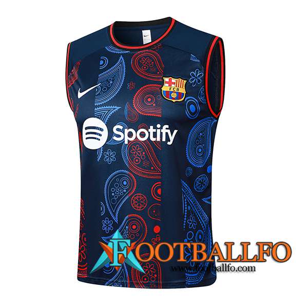 Chalecos De Futbol FC Barcelona Azul/Rojo 2024/2025