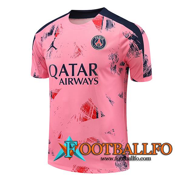 Camiseta Entrenamiento PSG Rosa/Azul 2024/2025