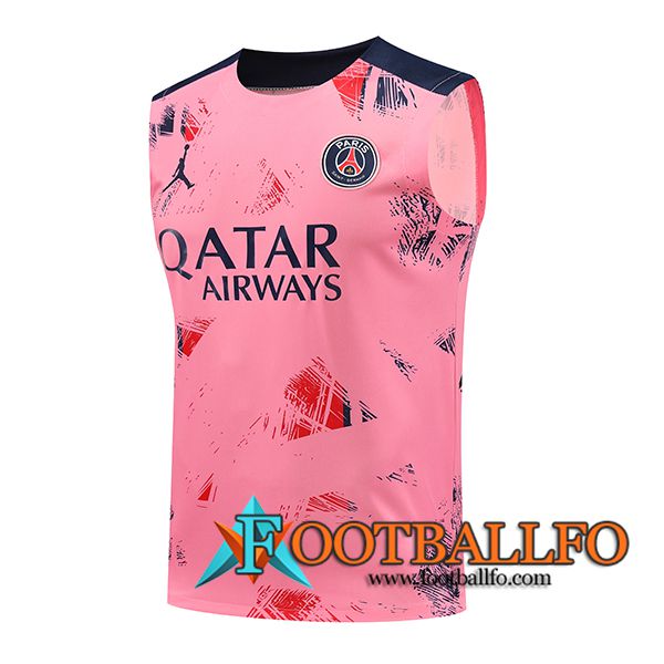 Chalecos De Futbol PSG Rosa/Azul 2024/2025