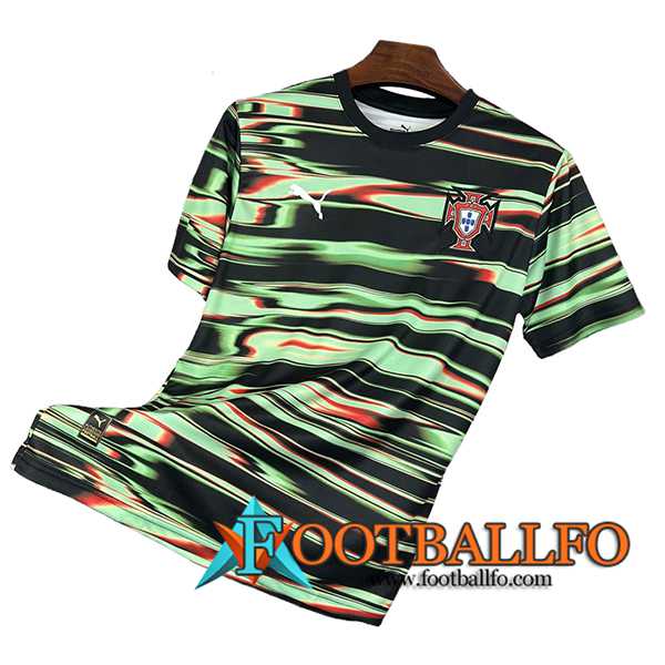 Camiseta Entrenamiento Portugal Negro/Verde 2024/2025