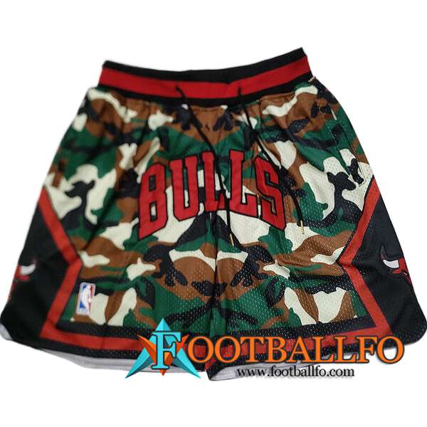 Cortos NBA Chicago Bulls 2024/25 Verde/Negro/Rojo