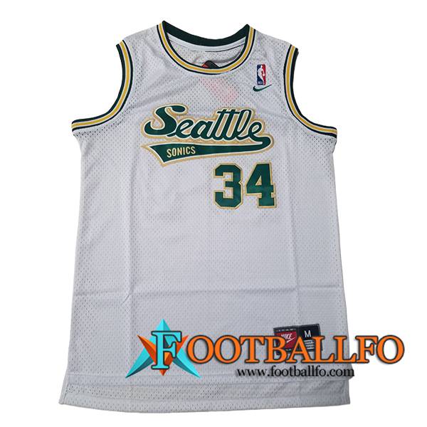 Camisetas Oklahoma City Thunder (ALLEN #34) 2024/25 Blanco/Verde