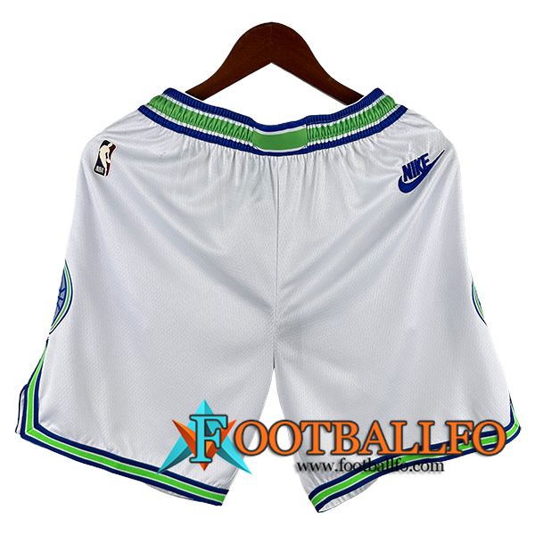 Cortos NBA Minnesota Timberwolves 2024/25 Blanco/Verde -02