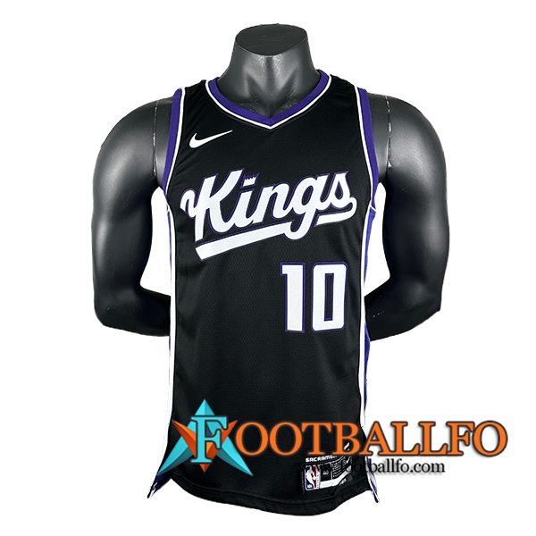 Camisetas Sacramento Kings (DEROZAN #10) 2024/25 Negro/Blanco/Violeta