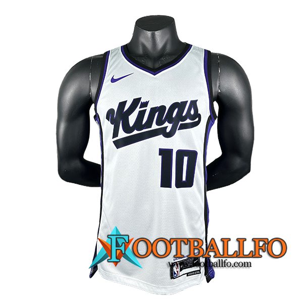 Camisetas Sacramento Kings (DEROZAN #10) 2024/25 Blanco/Negro