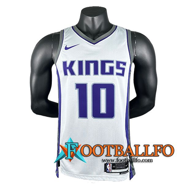 Camisetas Sacramento Kings (DEROZAN #10) 2024/25 Blanco/Violeta/Gris