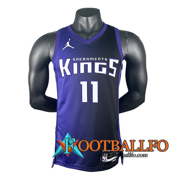 Camisetas Sacramento Kings (SABONIS #11) 2024/25 Violeta/Negro/Blanco