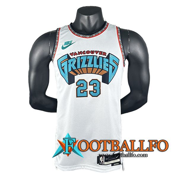 Camisetas Memphis Grizzlies (Rosa #23) 2024/25 Blanco/Verde