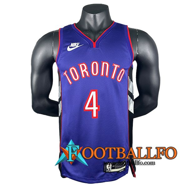 Camisetas Toronto Raptors (BARNES #4) 2024/25 Violeta/Negro