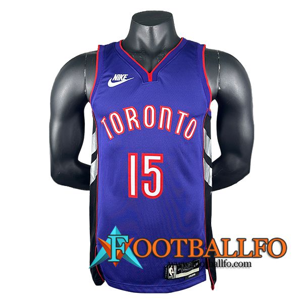 Camisetas Toronto Raptors (CARTER #15) 2024/25 Violeta/Negro