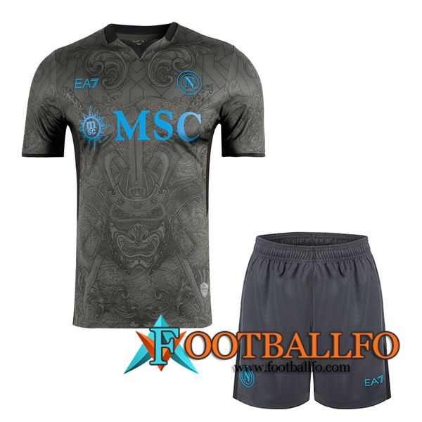 Camisetas Futbol SSC Napoli Tercera + Cortos 2024/2025