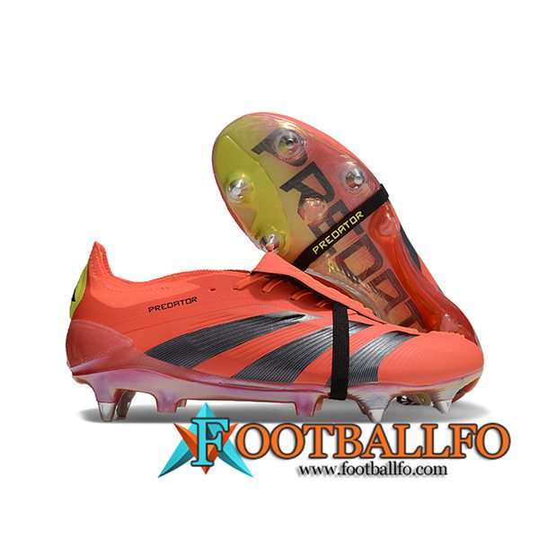 Adidas Botas De Fútbol Predator Elite Tongue SG Naranja/Gris