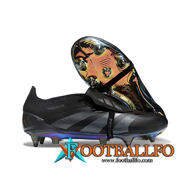 Adidas Botas De Fútbol Predator Elite Tongue SG Negro/Gris -02