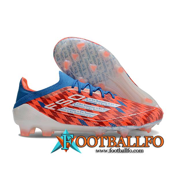 Adidas Botas De Fútbol F50 Elite FG Naranja/Azul